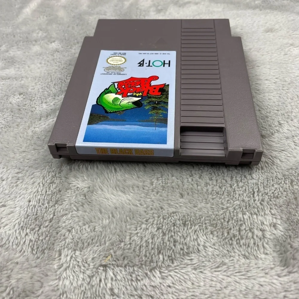 Black Bass Nintendo NES Authentic Original Tested Retro Vintage Video Game